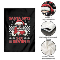 67 Christmas Garden Flag Funny Santa Says Six Seven Meme Gen Alpha Slang - Wonder Print Shop
