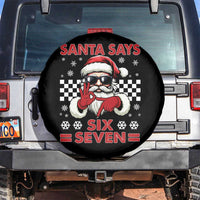 67 Christmas Spare Tire Cover Funny Santa Says Six Seven Meme Gen Alpha Slang - Wonder Print Shop