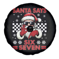 67 Christmas Spare Tire Cover Funny Santa Says Six Seven Meme Gen Alpha Slang - Wonder Print Shop