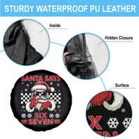 67 Christmas Spare Tire Cover Funny Santa Says Six Seven Meme Gen Alpha Slang - Wonder Print Shop