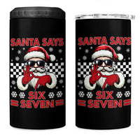 67 Christmas 4 in 1 Can Cooler Tumbler Funny Santa Says Six Seven Meme Gen Alpha Slang - Wonder Print Shop