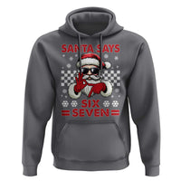 67 Christmas Hoodie Funny Santa Says Six Seven Meme Gen Alpha Slang - Wonder Print Shop