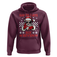 67 Christmas Hoodie Funny Santa Says Six Seven Meme Gen Alpha Slang - Wonder Print Shop