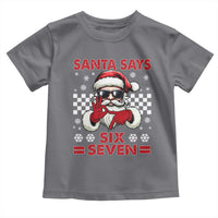 67 Christmas Toddler T Shirt Funny Santa Says Six Seven Meme Gen Alpha Slang - Wonder Print Shop