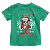 67 Christmas Toddler T Shirt Funny Santa Says Six Seven Meme Gen Alpha Slang - Wonder Print Shop