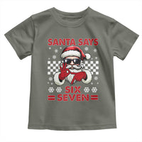 67 Christmas Toddler T Shirt Funny Santa Says Six Seven Meme Gen Alpha Slang - Wonder Print Shop