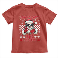 67 Christmas Toddler T Shirt Funny Santa Says Six Seven Meme Gen Alpha Slang - Wonder Print Shop
