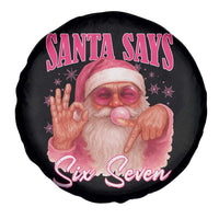 Funny Pink Santa Says Six Seven Spare Tire Cover 67 Christmas Meme Gen Alpha - Wonder Print Shop