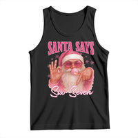 Funny Pink Santa Says Six Seven Tank Top 67 Christmas Meme Gen Alpha - Wonder Print Shop