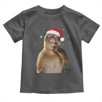 Christmas Thinking Monkey Meme Humor Brainrot Toddler T Shirt - Wonder Print Shop