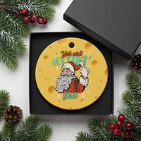 Funny Christmas Naughty Santa Ceramic Ornament You Aint Getting Shit Inappropriate Xmas - Wonder Print Shop