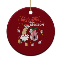Dirty Christmas Jizz The Season Ceramic Ornament Funny Xmas Inappropriate Adult Humor - Wonder Print Shop