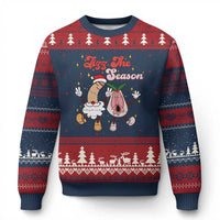Dirty Xmas Jizz The Season Ugly Christmas Sweater Funny Xmas Inappropriate Adult Humor - Wonder Print Shop