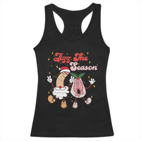Dirty Christmas Jizz The Season Racerback Tank Top Funny Xmas Inappropriate Adult Humor - Wonder Print Shop