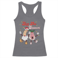 Dirty Christmas Jizz The Season Racerback Tank Top Funny Xmas Inappropriate Adult Humor - Wonder Print Shop