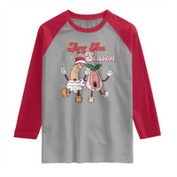 Dirty Christmas Jizz The Season Raglan Shirt Funny Xmas Inappropriate Adult Humor - Wonder Print Shop