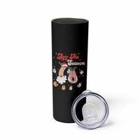 Dirty Christmas Jizz The Season Skinny Tumbler Funny Xmas Inappropriate Adult Humor - Wonder Print Shop
