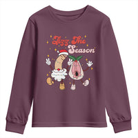Dirty Christmas Jizz The Season Youth Sweatshirt Funny Xmas Inappropriate Adult Humor - Wonder Print Shop
