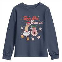 Dirty Christmas Jizz The Season Youth Sweatshirt Funny Xmas Inappropriate Adult Humor - Wonder Print Shop