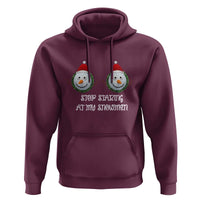 Funny Christmas Adult Humor Hoodie Stop Staring At My Snowmen Boobs Xmas Embarrassing - Wonder Print Shop