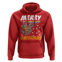 Funny Christmas Basketball Hoodie Merry Swishmas Xmas Swish Technique - Wonder Print Shop