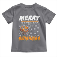 Funny Christmas Basketball Toddler T Shirt Merry Swishmas Xmas Swish Technique - Wonder Print Shop