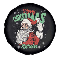 Funny Merry Christmas Assholes Spare Tire Cover Xmas Naughty Santa Adult Jokes - Wonder Print Shop