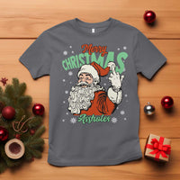 Funny Merry Christmas Assholes T Shirt Xmas Naughty Santa Adult Jokes - Wonder Print Shop