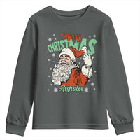 Funny Merry Christmas Assholes Youth Sweatshirt Xmas Naughty Santa Adult Jokes - Wonder Print Shop
