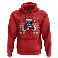 67 African American Santa Christmas Hoodie Funny Santa Says Six Seven Meme Gen Alpha Slang - Wonder Print Shop