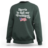 Harris Is Still My President Sweatshirt Vintage American Flag - Wonder Print Shop