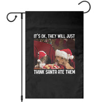 Funny Christmas Dog And Cat Garden Flag It's Ok They Will Just Think Santa Ate Them - Wonder Print Shop