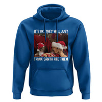Funny Christmas Dog And Cat Hoodie It's Ok They Will Just Think Santa Ate Them