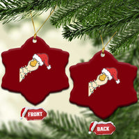 Funny Christmas Silly Goose Festive Holiday Ceramic Ornament - Wonder Print Shop