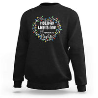 Holiday Lights And Human Rights Christmas Activism Sweatshirt - Wonder Print Shop