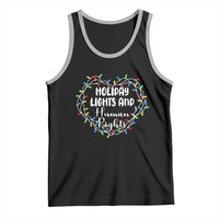 Holiday Lights And Human Rights Christmas Activism Tank Top - Wonder Print Shop