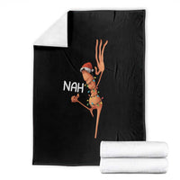 Funny Marcus The Worm Christmas Nah Throw Blanket - Wonder Print Shop