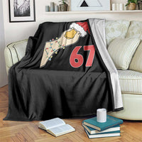 Funny Christmas Silly Goose 67 Meme Festive Holiday Throw Blanket - Wonder Print Shop
