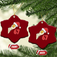 Funny Christmas Silly Goose 67 Meme Festive Holiday Ceramic Ornament - Wonder Print Shop