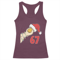 Funny Christmas Silly Goose 67 Meme Festive Holiday Racerback Tank Top - Wonder Print Shop