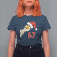 Funny Christmas Silly Goose 67 Meme Festive Holiday T Shirt For Women - Wonder Print Shop
