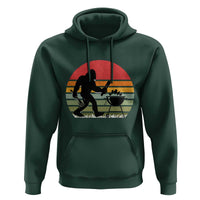 Funny Retro Bigfoot Grilling BBQ Chef Hoodie