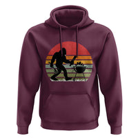 Funny Retro Bigfoot Grilling BBQ Chef Hoodie