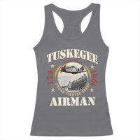 Tuskegee Airman Racerback Tank Top Heroes Of Freedom 332ND Fighter Group Est 1941