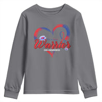 I'm A Heart Warrior Youth Sweatshirt Congenital Heart Disease CHD Awareness