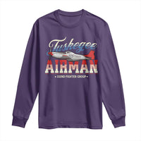Tuskegee Airman Long Sleeve Shirt 332ND Fighter Group Airplane