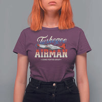 Tuskegee Airman T Shirt For Women 332ND Fighter Group Airplane