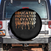 Educated Motivated Elevated Melanated Spare Tire Cover Black Pride Melanin