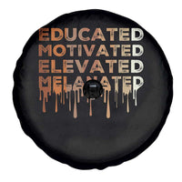 Educated Motivated Elevated Melanated Spare Tire Cover Black Pride Melanin