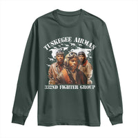 Tuskegee Airman Long Sleeve Shirt 332ND Fighter Group Black History Month